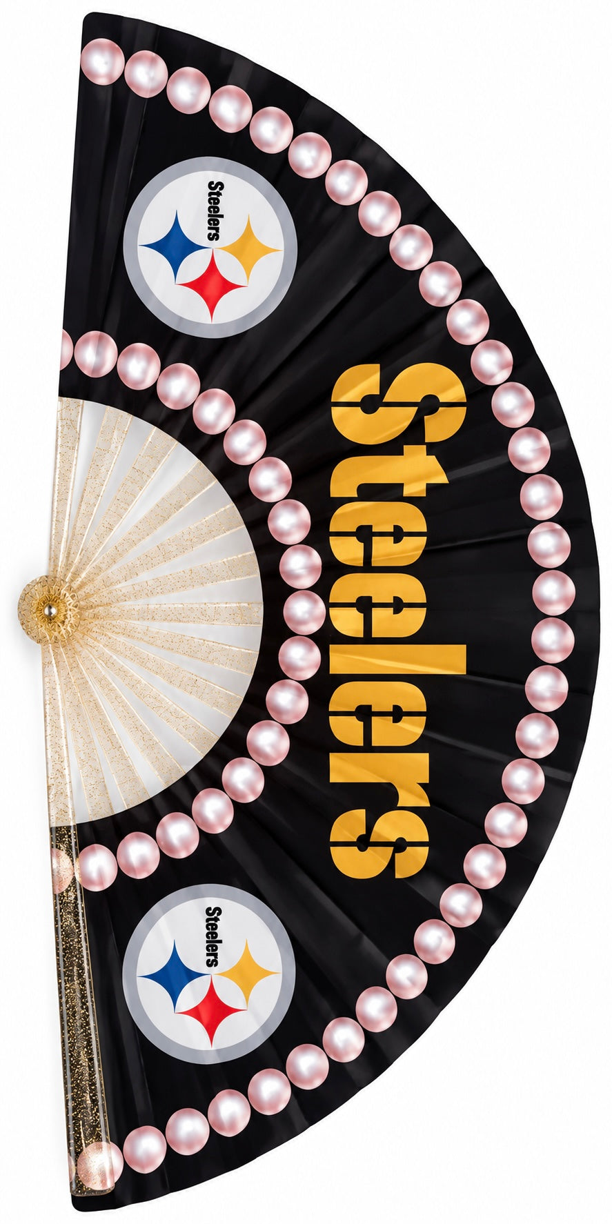 Pittsburgh Steelers Clack Fan | NFL Game Day Folding Hand Fan