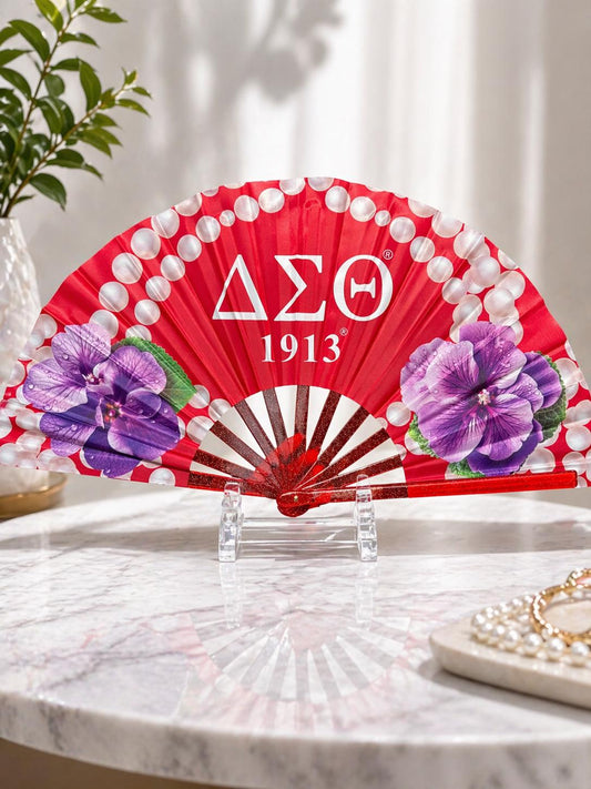 Delta Sigma Theta Folding Fan Violet