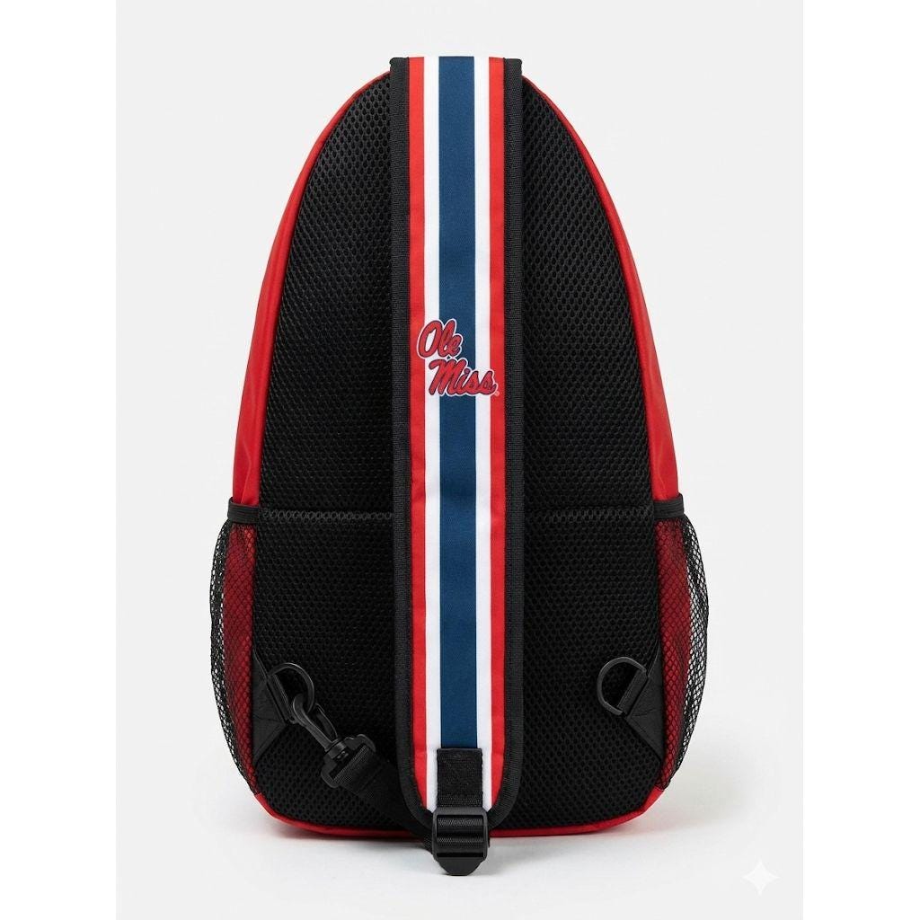 Ole Miss Rebels Waterproof Crossbody Sling Bag - Red NCAA Shoulder Bag