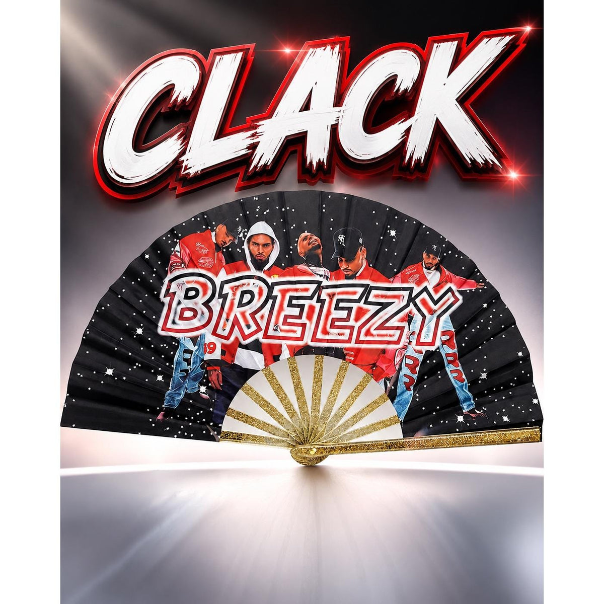 Breezy Clack Fan | Rave & Festival Performance Hand Fan