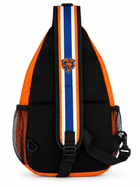 Chicago Bears Crossbody Bag | Adjustable Sling Bag with Mesh Pocket