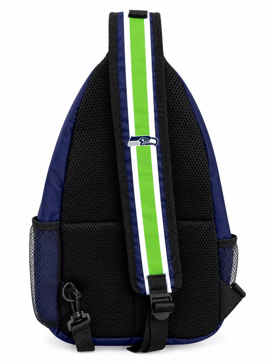 Seattle Seahawks Sling Bag, Football Crossbody Bag, Game Day Backpack, Seahawks Fan Gift