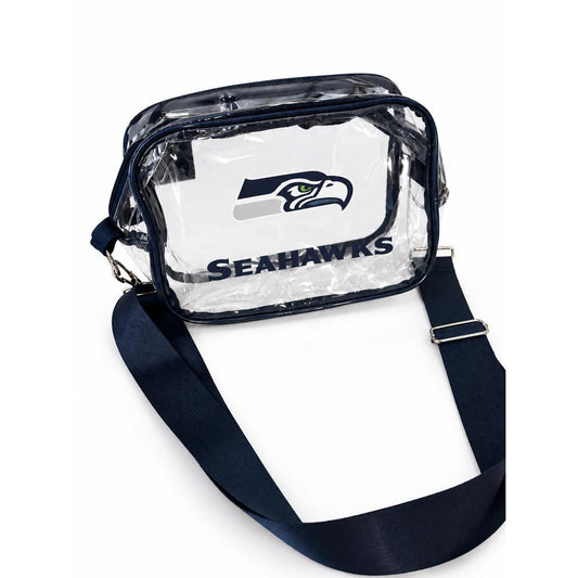 Seattle Seahawks Black Clear Fanny Pack | Game Day Bag