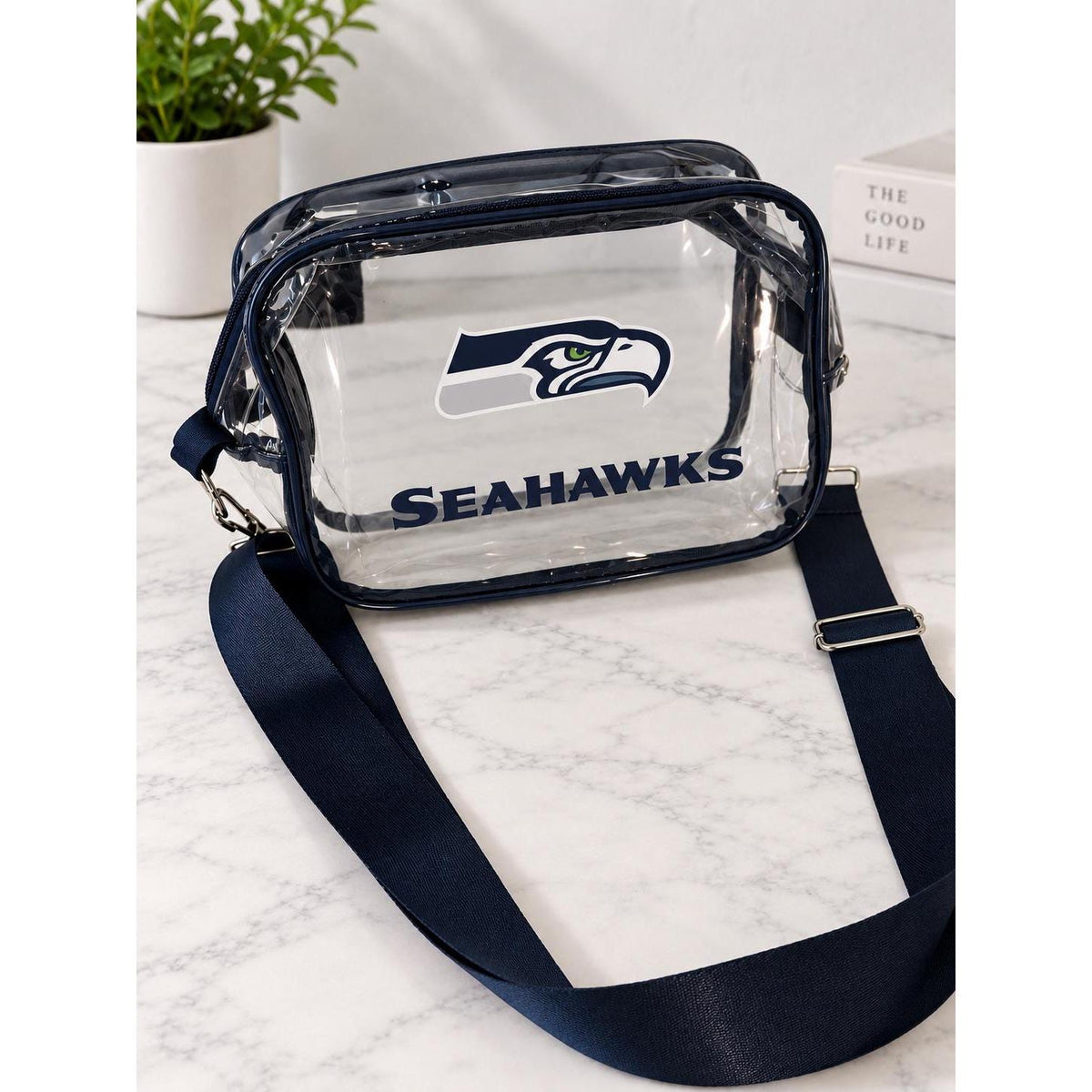Seattle Seahawks Black Clear Fanny Pack | Game Day Bag