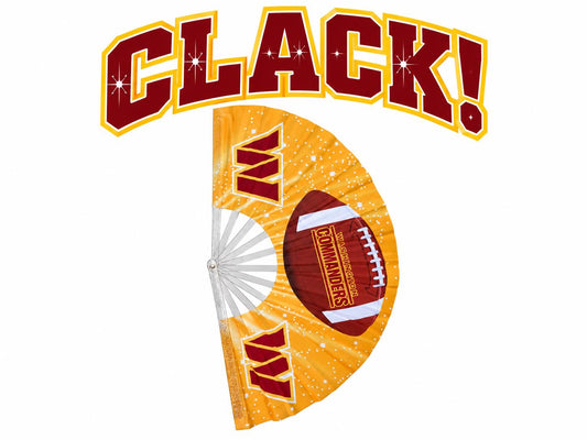 Washington Commanders Brown Clack Fan | NFL Game Day Hand Fan