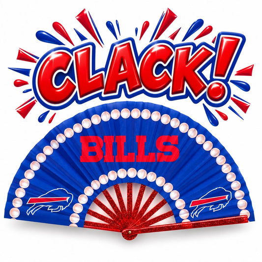 Buffalo Bills Clack Fan | NFL Game Day Folding Hand Fan