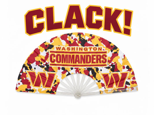 Washington Commanders Clack Fan | NFL Game Day Folding Hand Fan