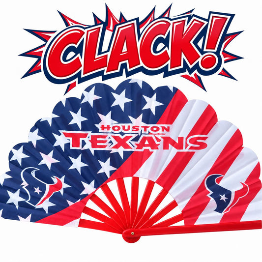 Houston Texans Clack Fan | NFL Game Day Folding Hand Fan