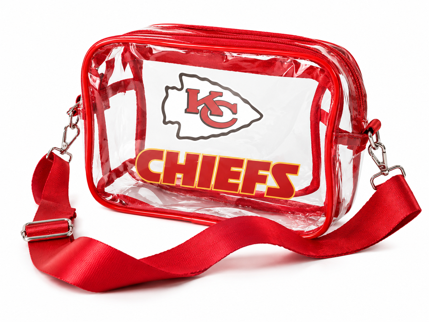Kansas City Chiefs Clear Crossbody Bag