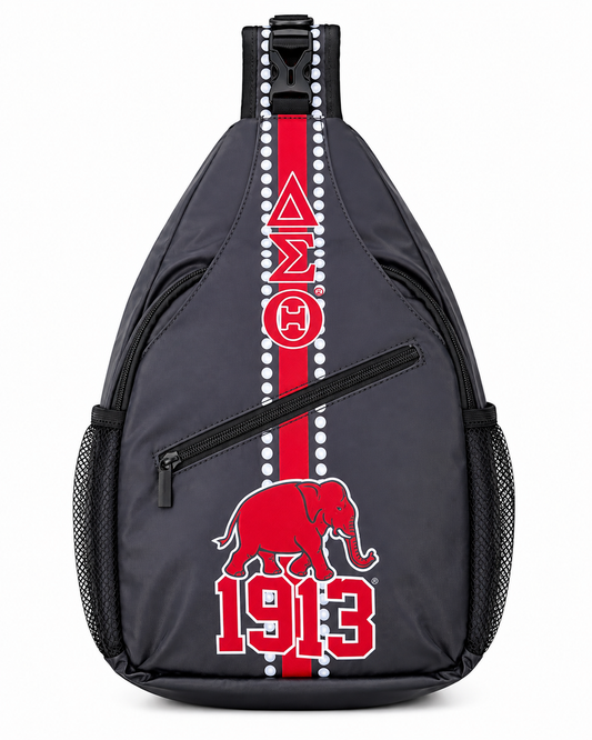 Delta Sigma Theta Crossbody Backpack | Elephant Design