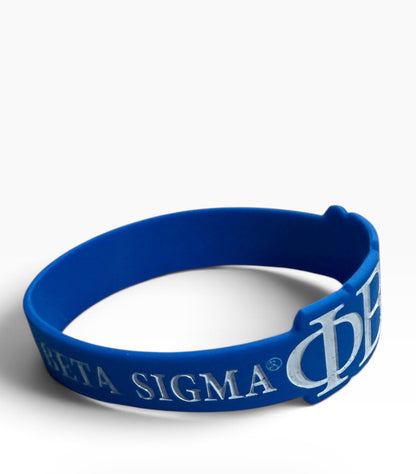 Phi Beta Sigma Silicone Wristband | Reversible ΦΒΣ Greek Letters