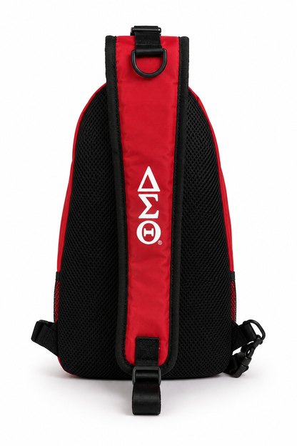 Delta Sigma Theta Crossbody Backpack - wine