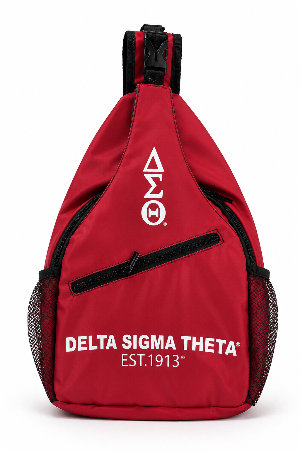 Delta Sigma Theta Crossbody Backpack - wine