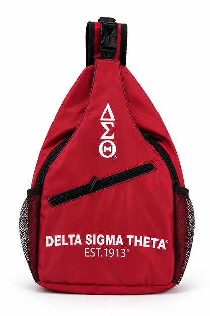 Delta Sigma Theta Crossbody Backpack - wine