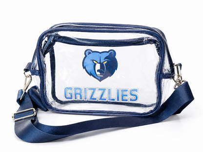 Memphis Grizzlies Clear Crossbody Bag