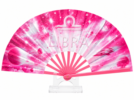 Libra Zodiac Clack Hand Fan