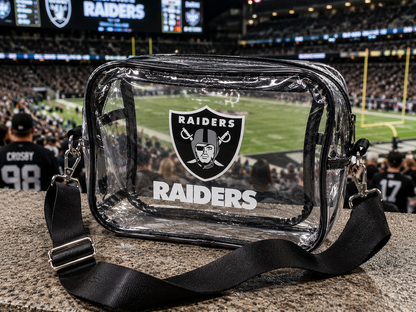 Las Vegas Raiders Clear Crossbody Bag