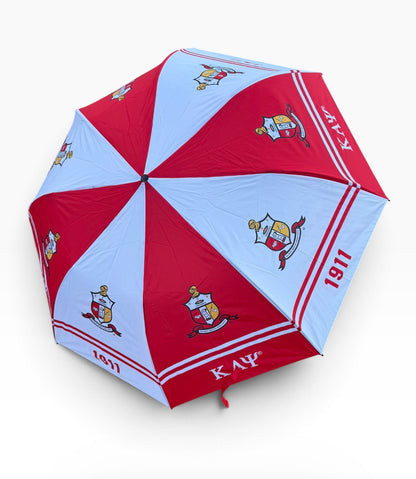 Kappa Alpha Psi Umbrella | Red & White Fraternity Umbrella