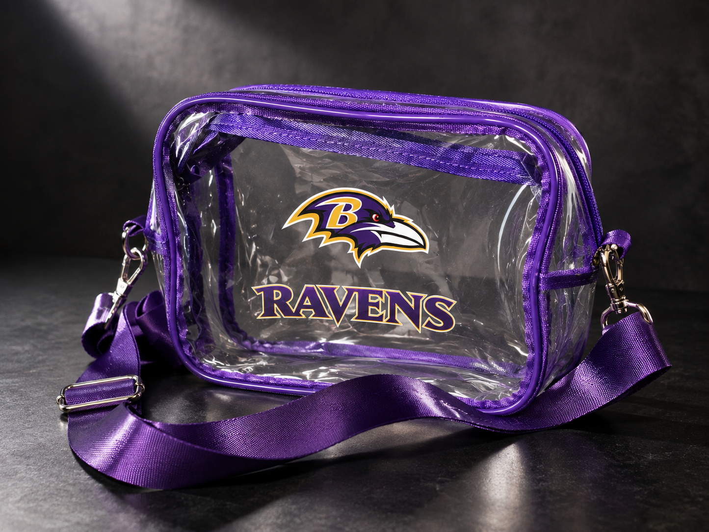 Baltimore Ravens Clear Crossbody Bag