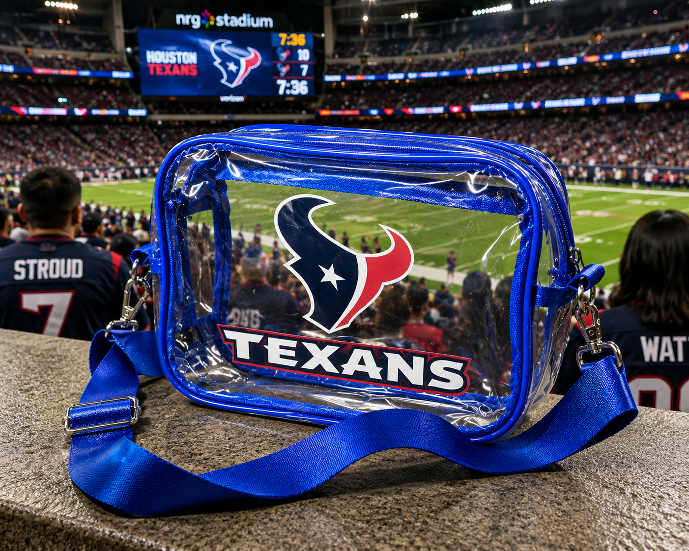 Houston Texans Clear Crossbody Bag