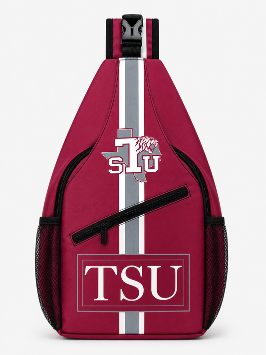 Texas Southern University Waterproof Crossbody Sling Bag – Maroon TSU Shoulder Bag