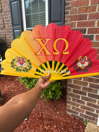 Chi Omega Folding Clack Fan