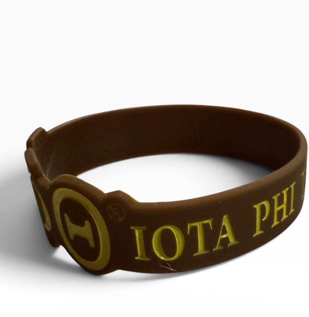 Iota Phi Theta Silicone Wristband | Reversible ΙΦΘ Greek Letters