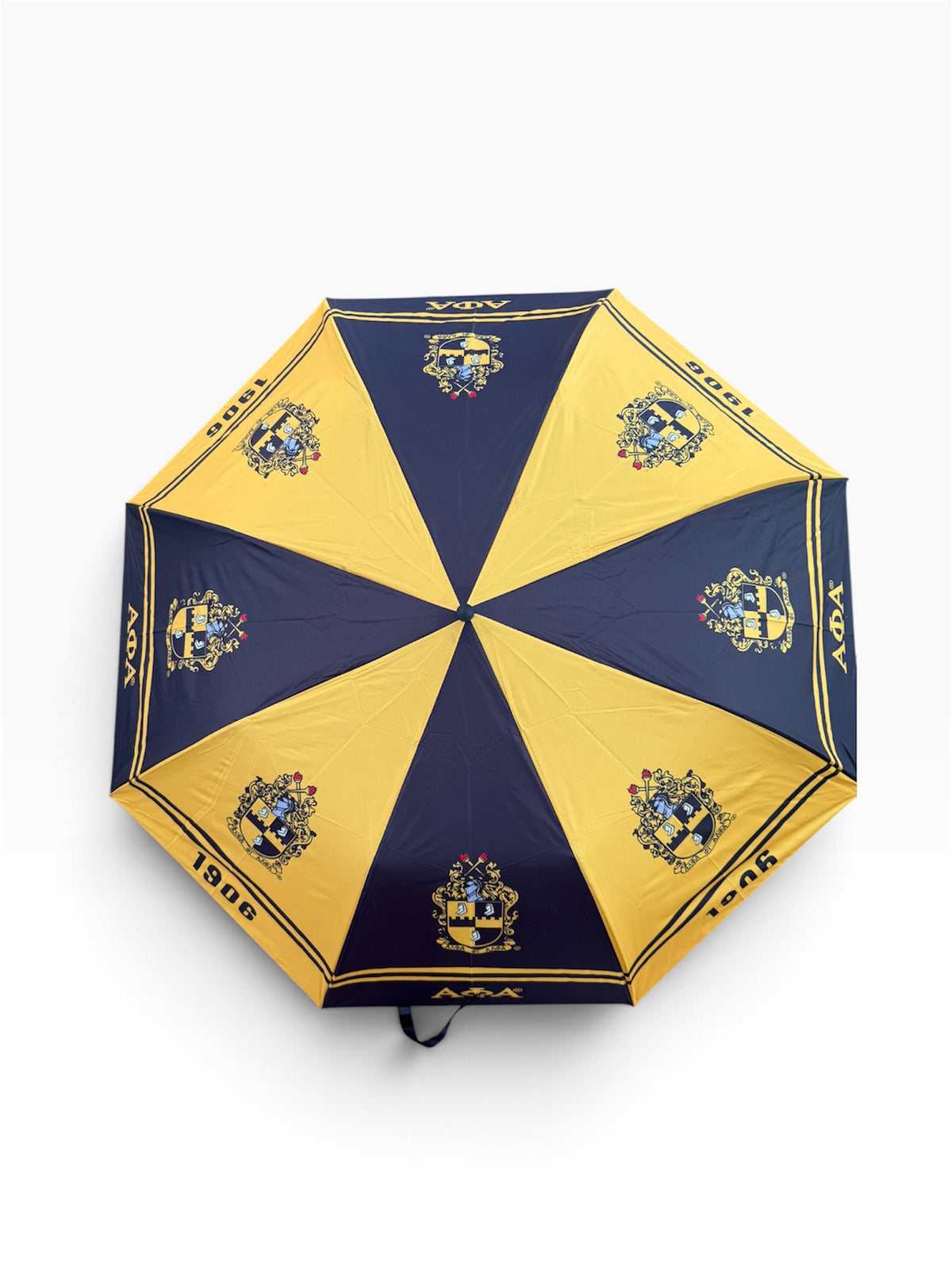 Alpha Phi Alpha Umbrella | Black & Gold Fraternity Umbrella