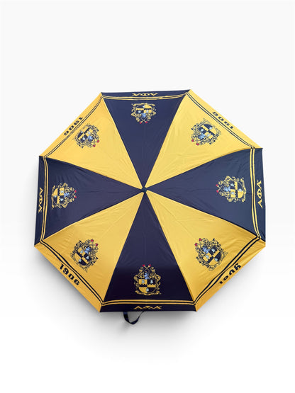 Alpha Phi Alpha Umbrella | Black & Gold Fraternity Umbrella
