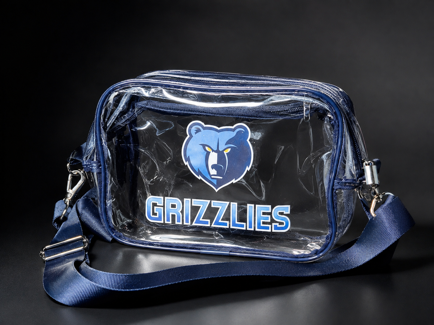 Memphis Grizzlies Clear Crossbody Bag