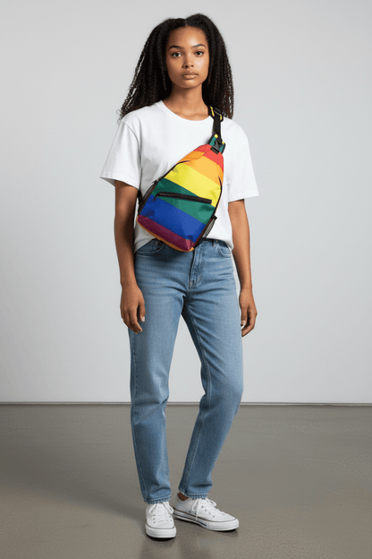 Rainbow Pride Crossbody Sling Bag
