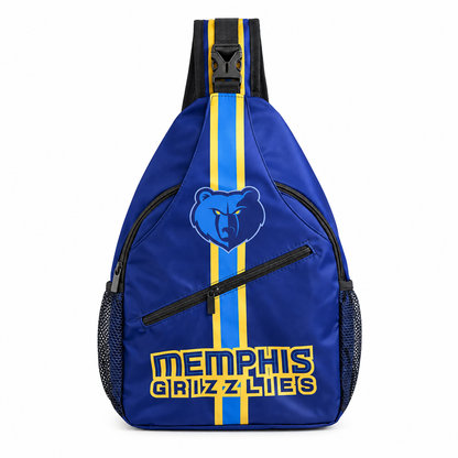 Memphis Grizzlies Sling Bag | NBA Game Day Crossbody Bag on white background