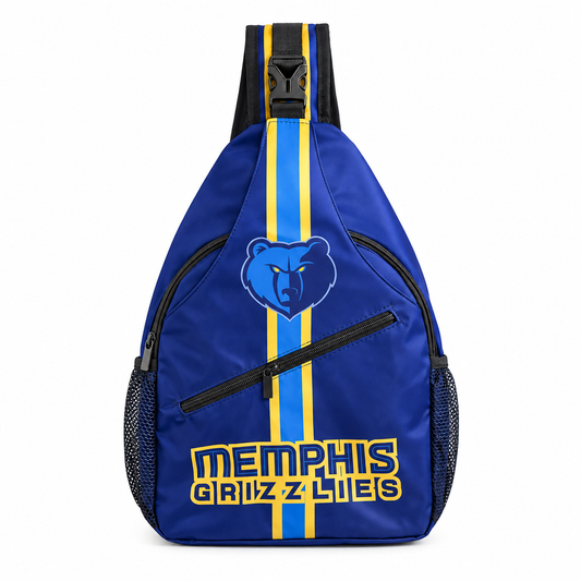 Memphis Grizzlies Sling Bag | NBA Game Day Crossbody Bag on white background