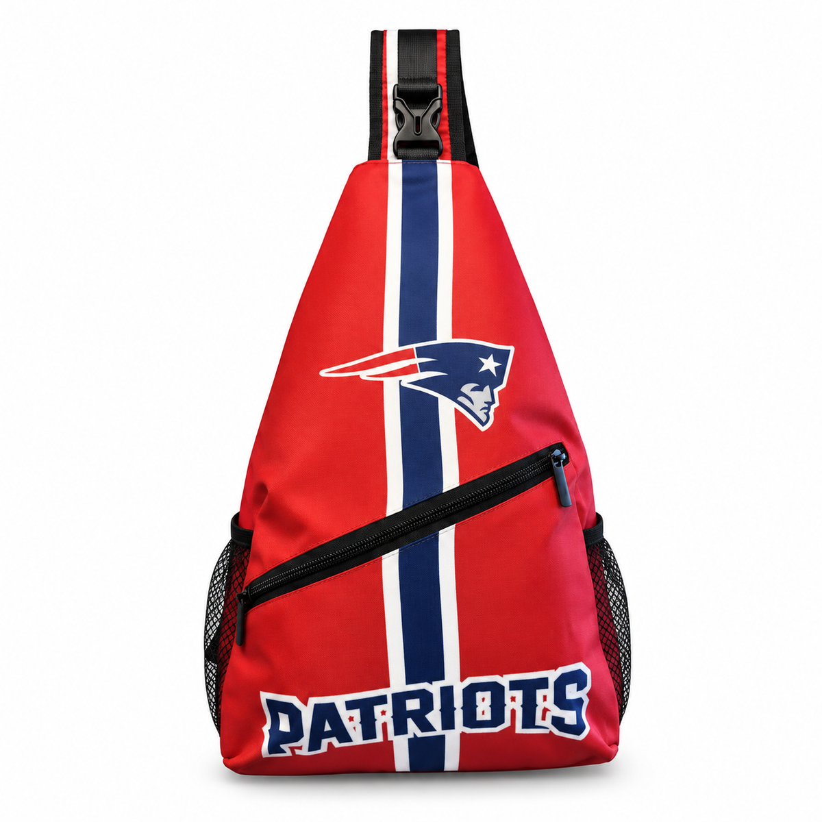 New England Patriots Sling Bag | NFL Game Day Crossbody Bag on white background