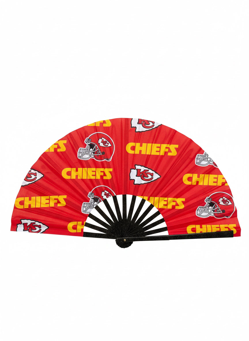 Kansas City Chiefs Folding Hand Fan: NFL Football Game Day Accessory