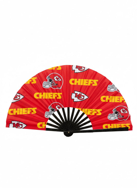 Kansas City Chiefs Folding Hand Fan: NFL Football Game Day Accessory