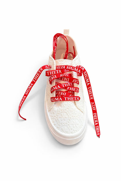 Delta Sigma Theta Sorority Shoe Laces 125x1.2cm