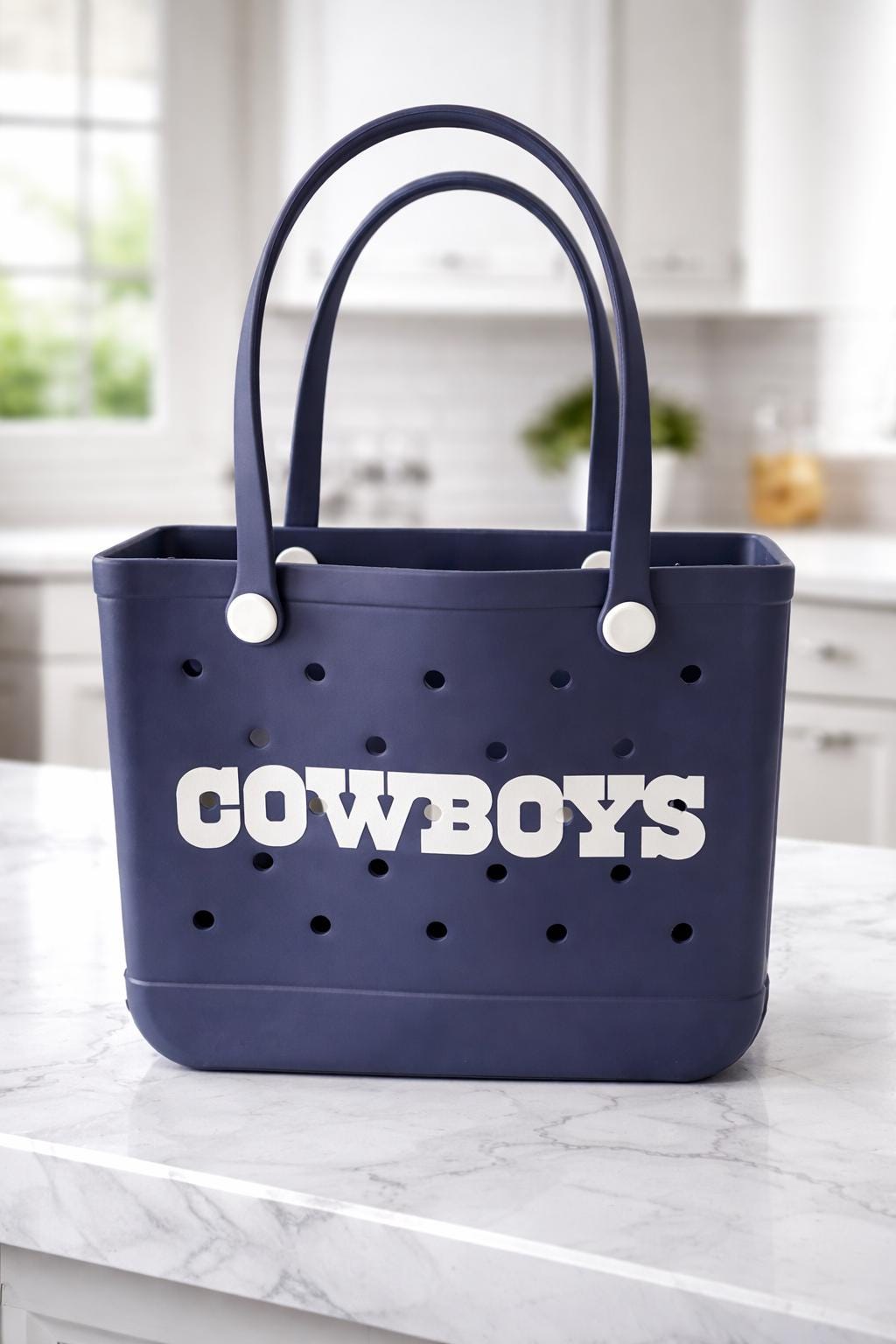 Cowboys Tote Bag Bogg Bag - Navy