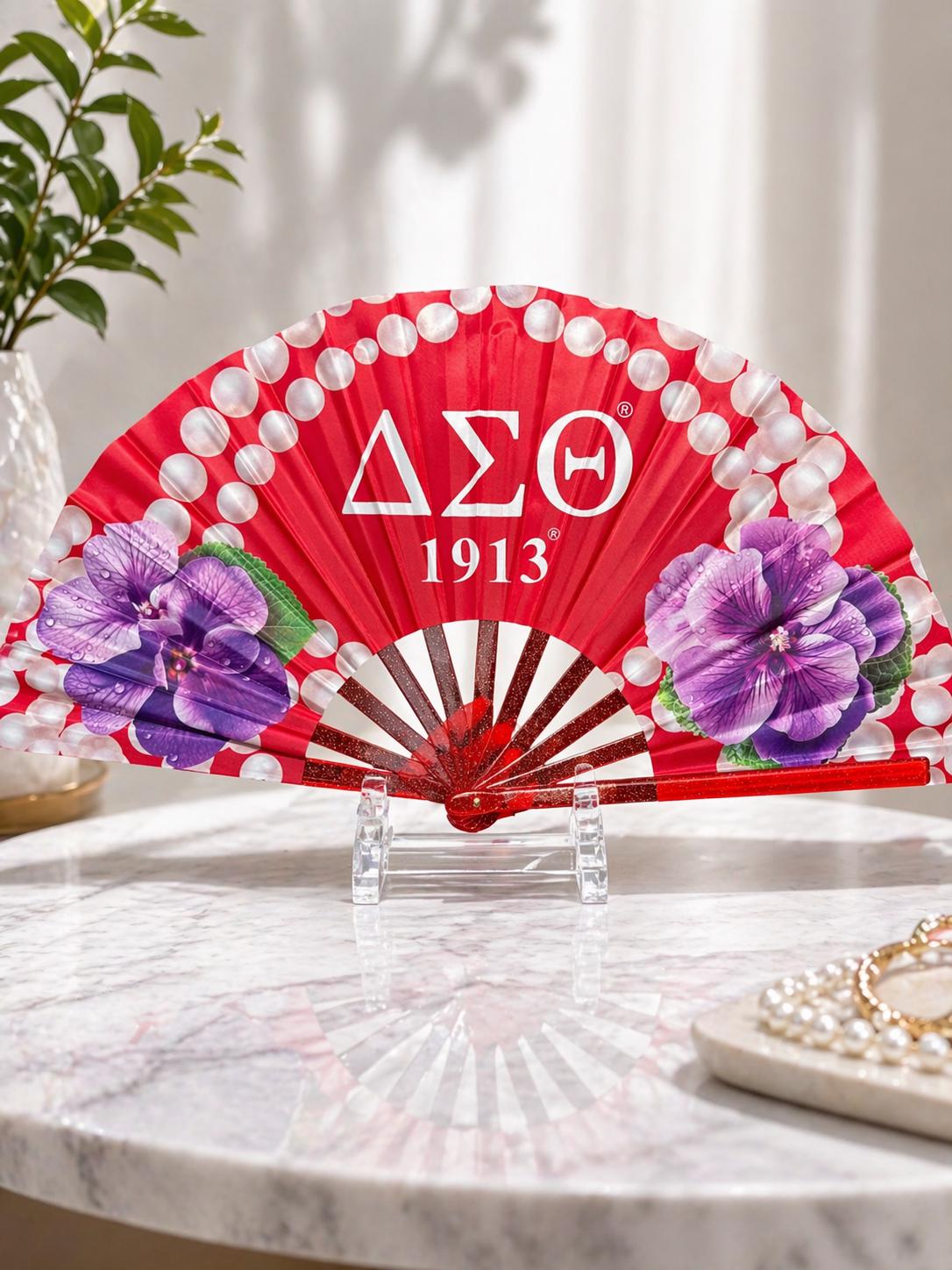 Delta Sigma Theta Folding Fan Violet