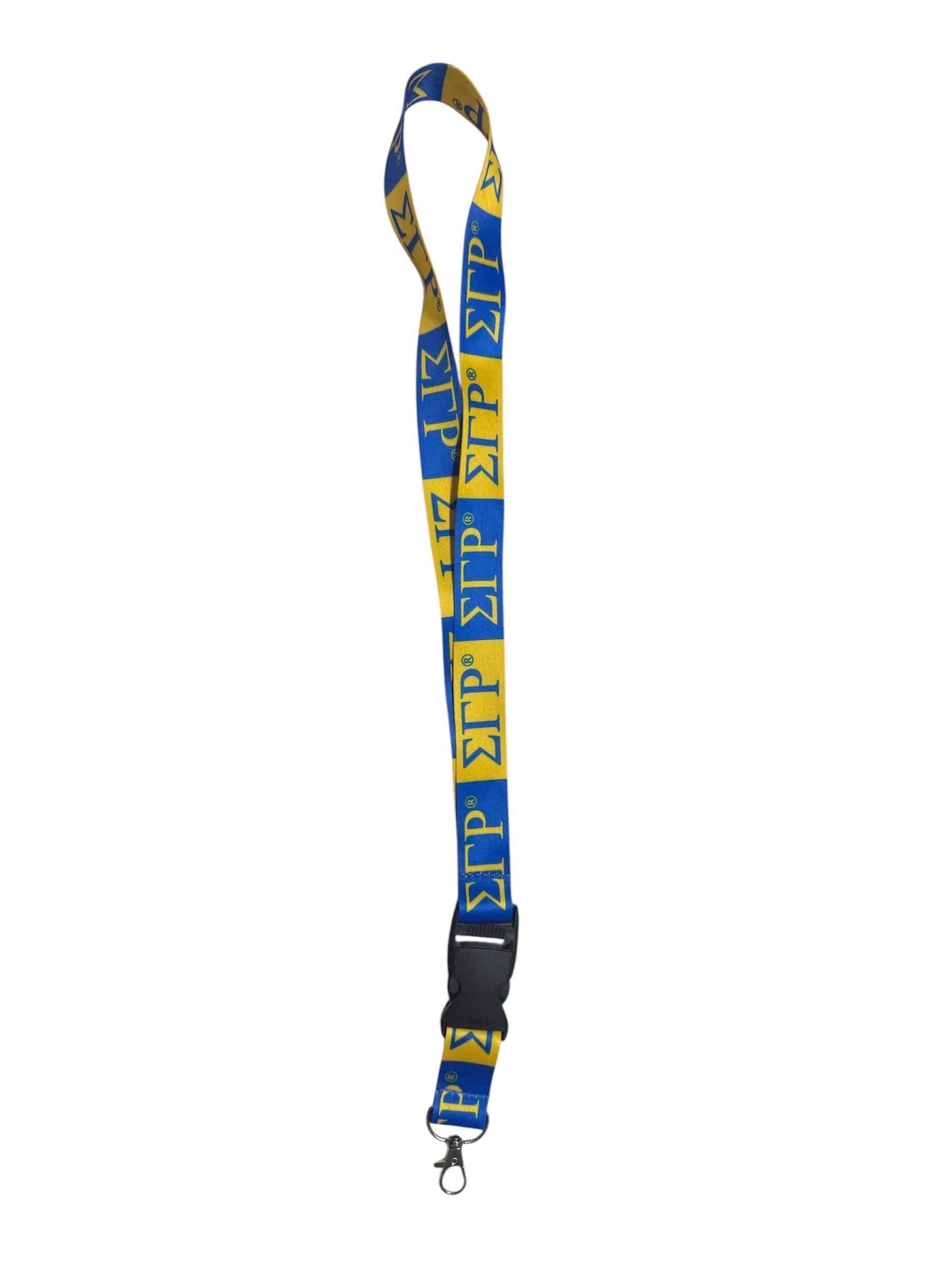 Sigma Gamma Rho Gold and Blue Lanyard