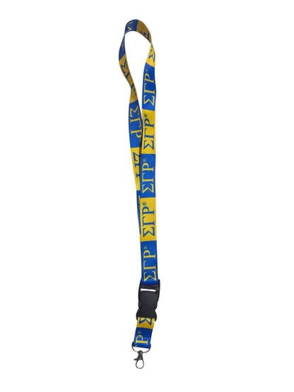 Sigma Gamma Rho Gold and Blue Lanyard