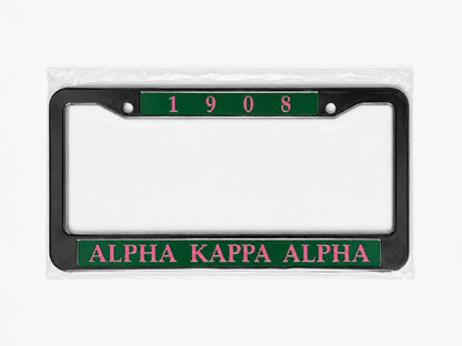 AKA License Plate 1908 Green and Pink
