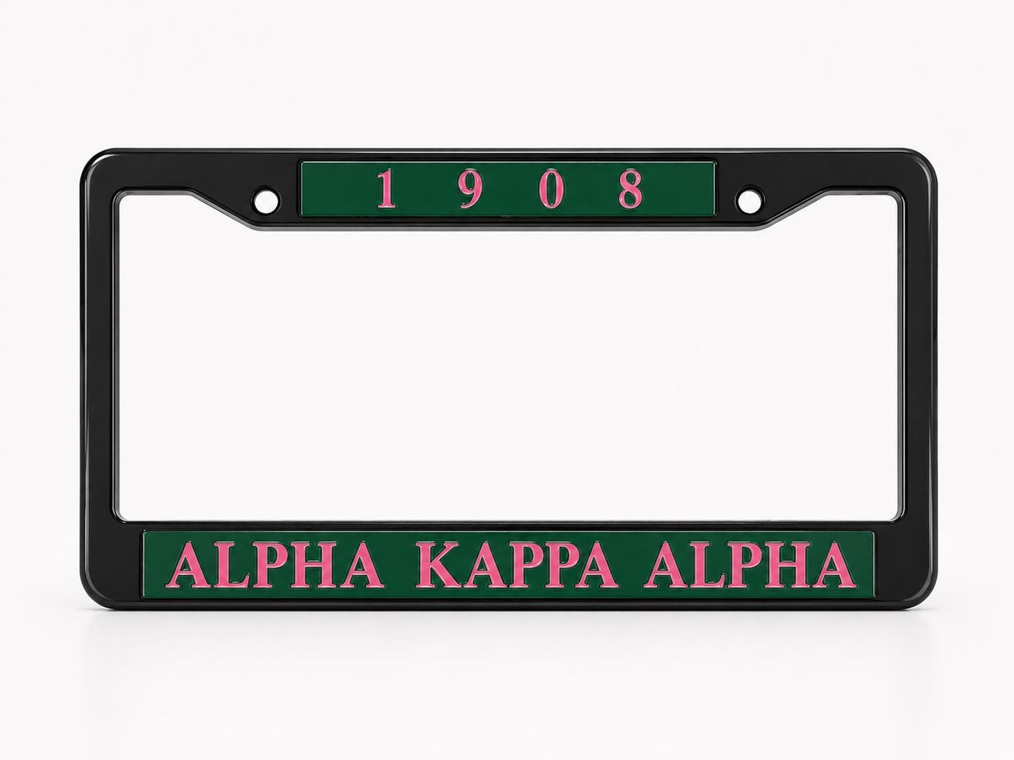 AKA License Plate 1908 Green and Pink