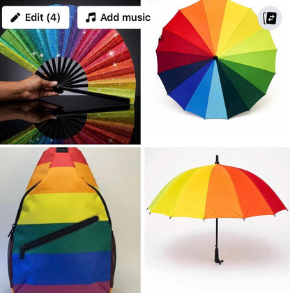 Pride Gift Set - Umbrella, Backpack, Fan