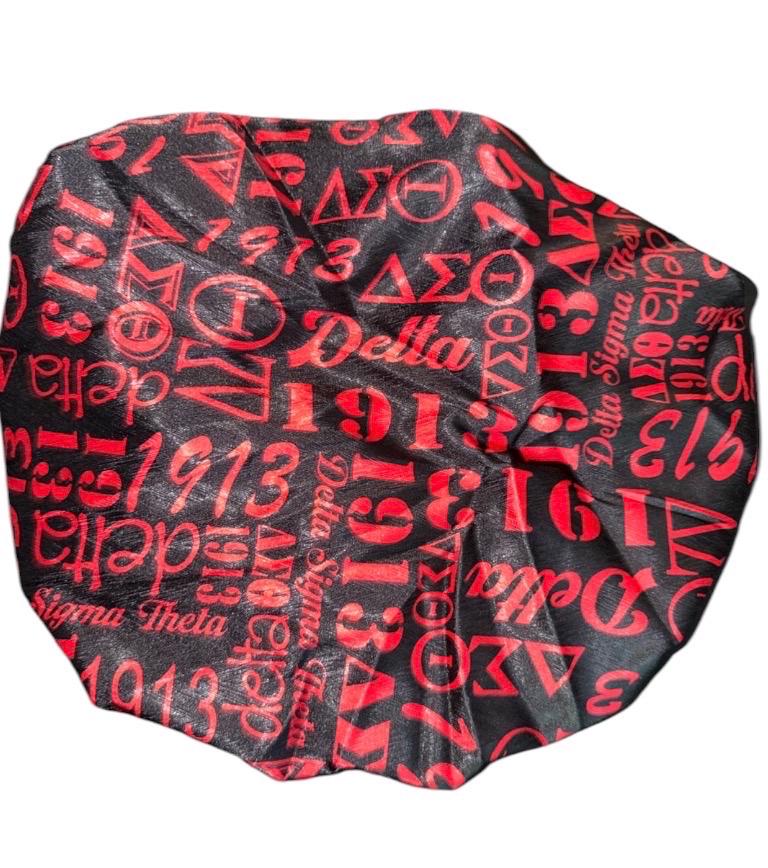 Sorority Satin Hair Bonnet | AKA, Delta, Zeta & SGRho Colors