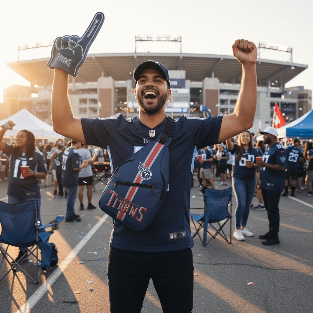 Tennessee Titans Crossbody Sling Bag