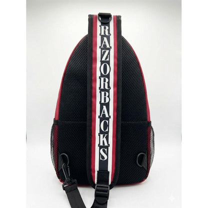 Arkansas Razorbacks Waterproof Crossbody Sling Bag - Red NFL Shoulder Bag