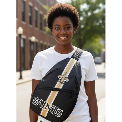 New Orleans Saints Sling Bag - Crossbody Backpack
