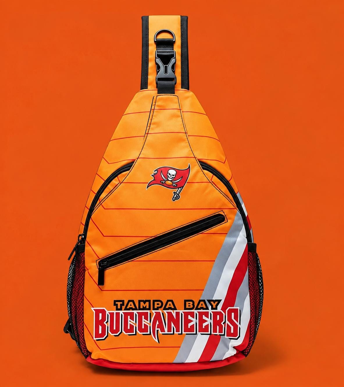 Tampa Bay Buccaneers Orange Sling Bag | Adjustable Football Crossbody Bag