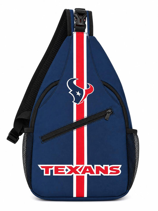 Houston Texans Blue Sling Bag | Adjustable Football Crossbody Bag